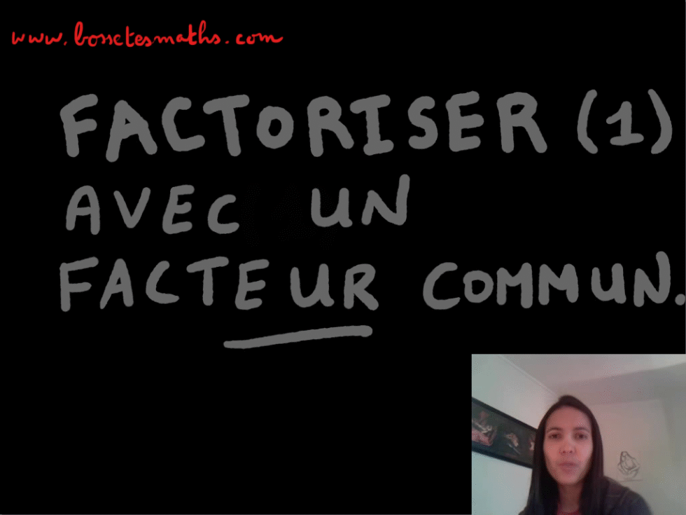 Factorisation d'une expression [Vidéo](Seconde) - Bosse Tes Maths