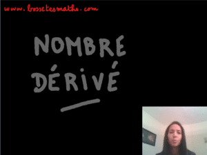 Nombre dérivé [Vidéo] (Première)