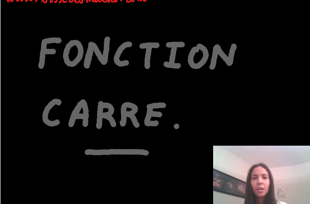 Fonction carré [Vidéo] (Seconde)