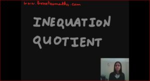 Inéquation quotient [Vidéo] (Seconde)